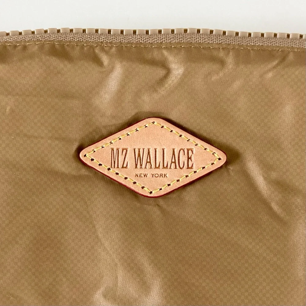 MZ Wallace Metro deluxe tote Camel Large Pouch Cosmetic Bag